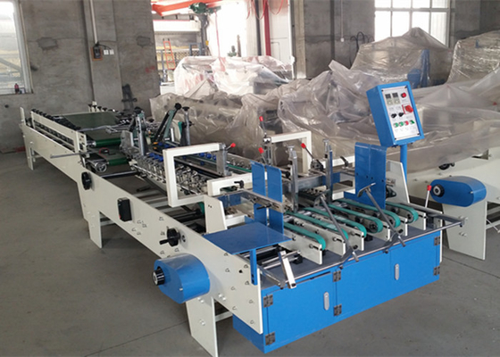 China Automatic Die Cut Box Carton Folding And Gluing Machine Packaging Box Making Machine supplier