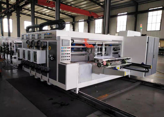 China Lead Edge Feeder Corrugated Carton Flexo Printer Slotter Machine / Carton Box Packing Machine supplier