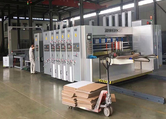 China Automatic Feeder Corrugated Box Flexo Printer Slotter Die Cutter Stripping Stacker Machine supplier