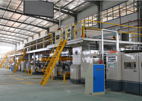 China 5 Layer Automatic Corrugated Cardboard Machine Forming Production Line supplier